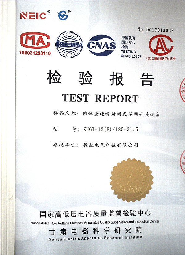 ZHGT-12(F)125-31.5检验报告